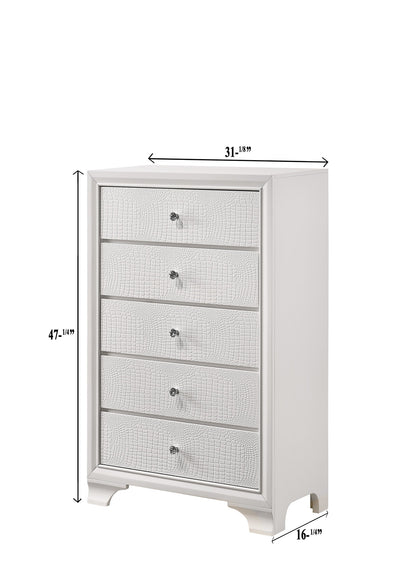 Lyssa Oat and Frost LED Upholstered Panel Bedroom Set from Crown Mark - Luna Furniture