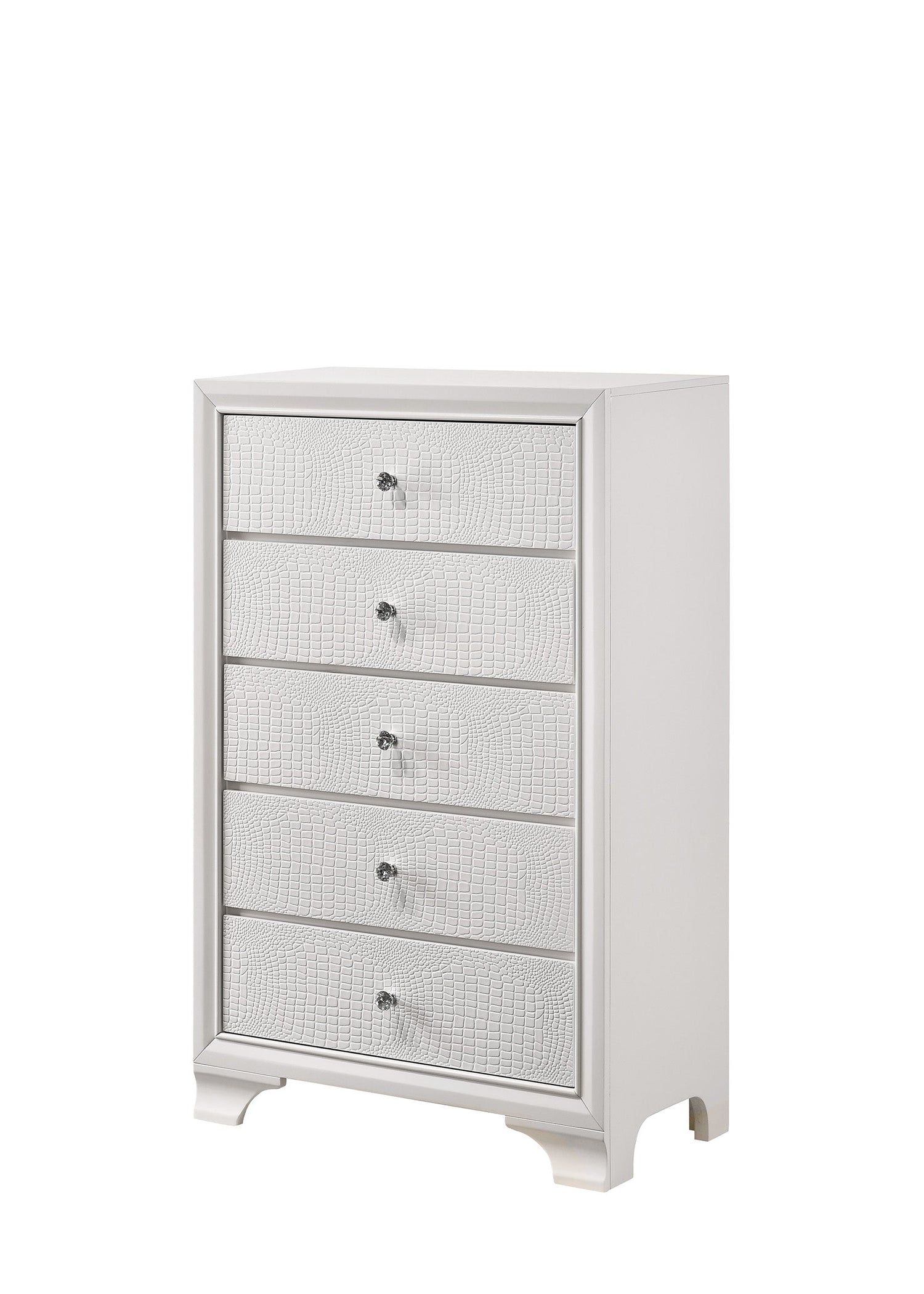 Lyssa Oat and Frost LED Upholstered Panel Bedroom Set from Crown Mark - Luna Furniture