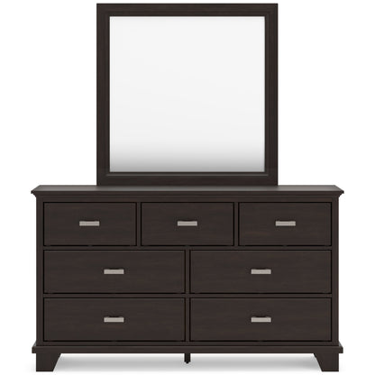 Covetown Dark Brown Panel Bedroom Set from Ashley - Luna Furniture