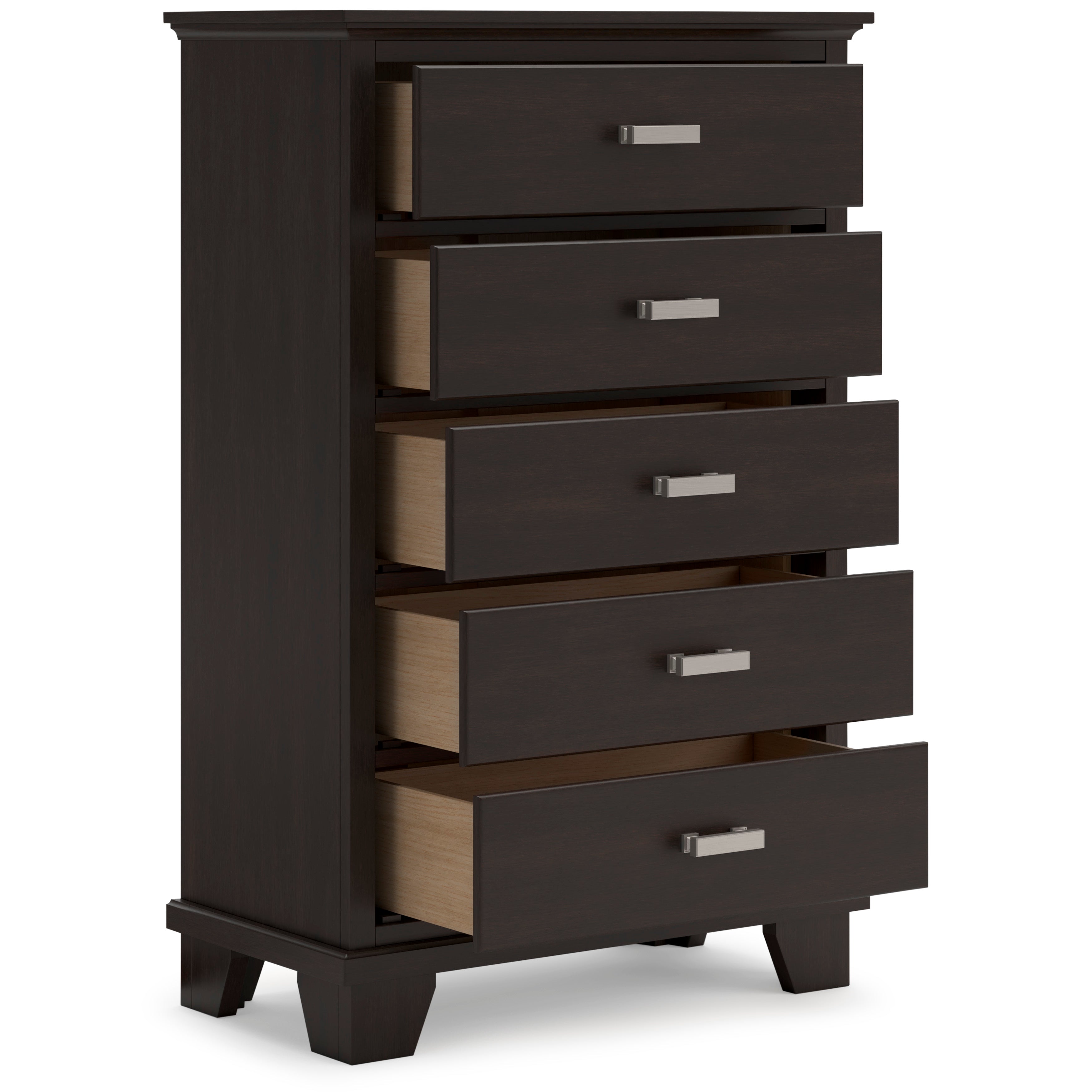 Covetown Dark Brown Panel Bedroom Set from Ashley - Luna Furniture