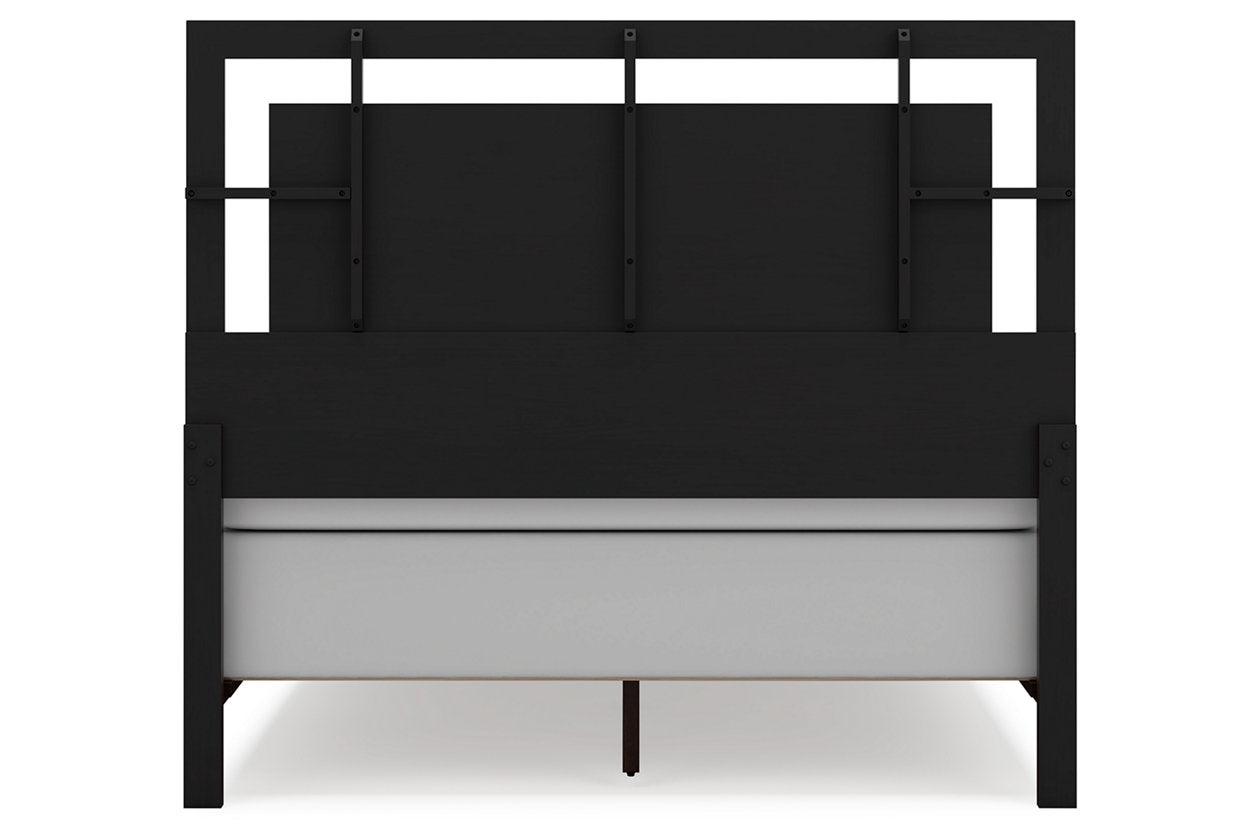 Covetown Dark Brown Queen Panel Bed -  Ashley - Luna Furniture