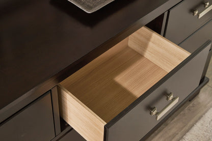 Covetown Dark Brown Panel Bedroom Set from Ashley - Luna Furniture