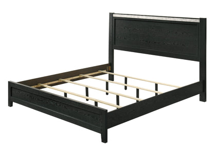 Lamar Black Queen Bed from Crown Mark - Luna Furniture