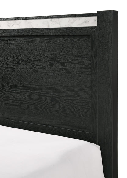 Lamar Black Queen Bed from Crown Mark - Luna Furniture