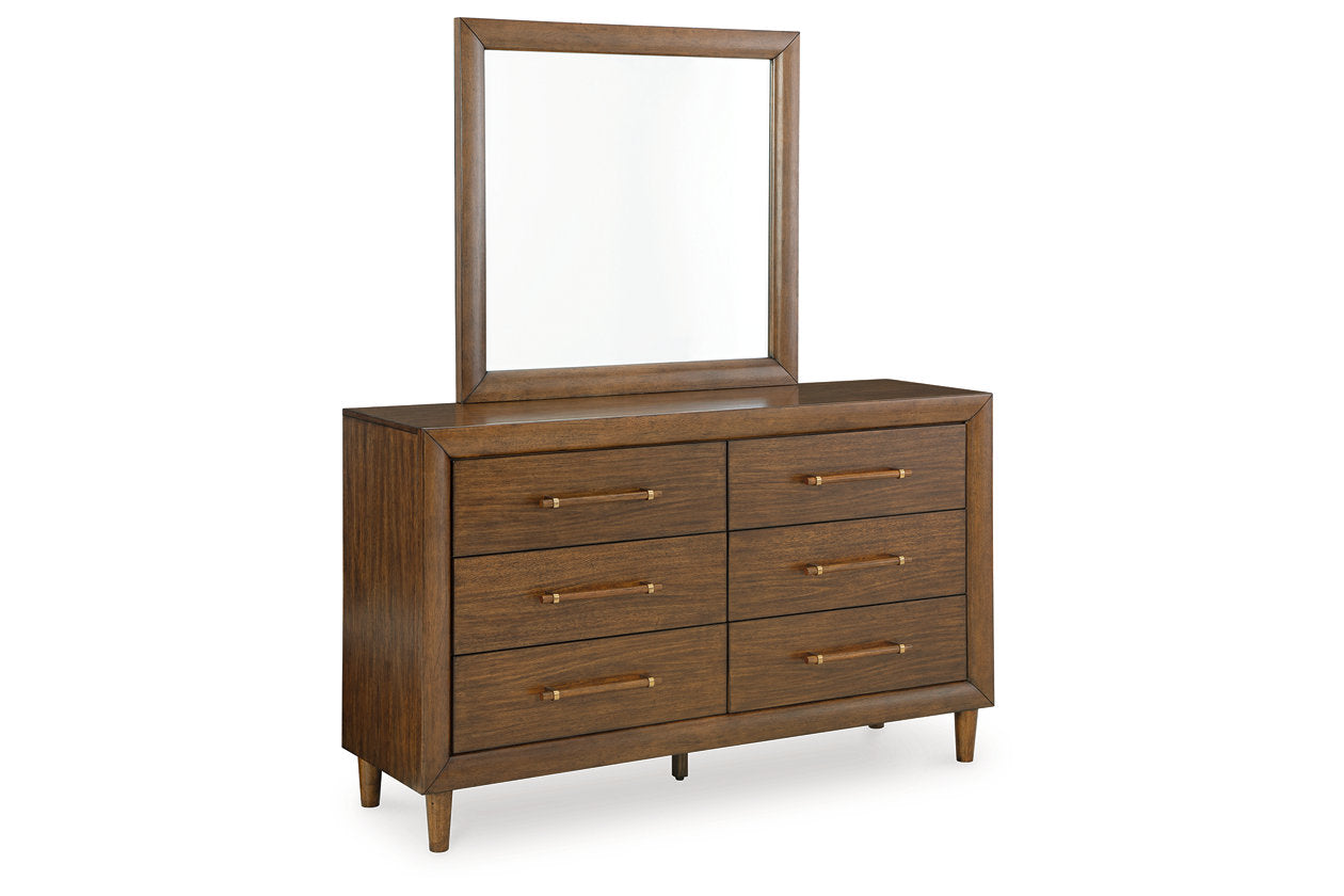 Lyncott Brown Upholstered Panel Bedroom Set from Ashley - Luna Furniture