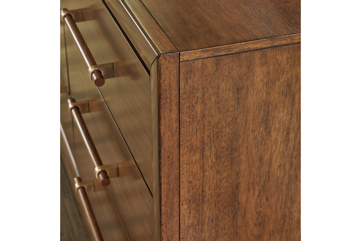 Lyncott Brown Dresser and Mirror -  Ashley - Luna Furniture