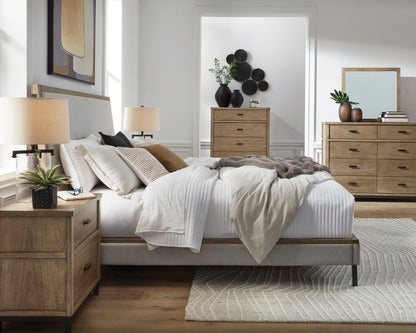 Tomtyn Light Brown Upholstered Bedroom Set from Ashley - Luna Furniture