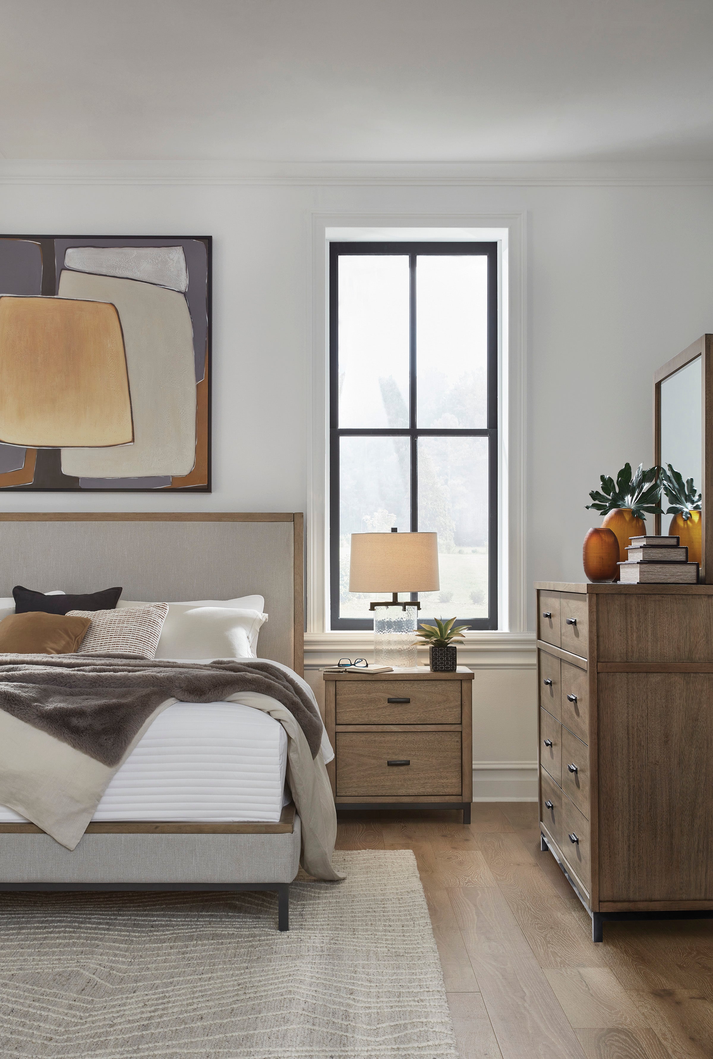 Tomtyn Light Brown Upholstered Bedroom Set from Ashley - Luna Furniture