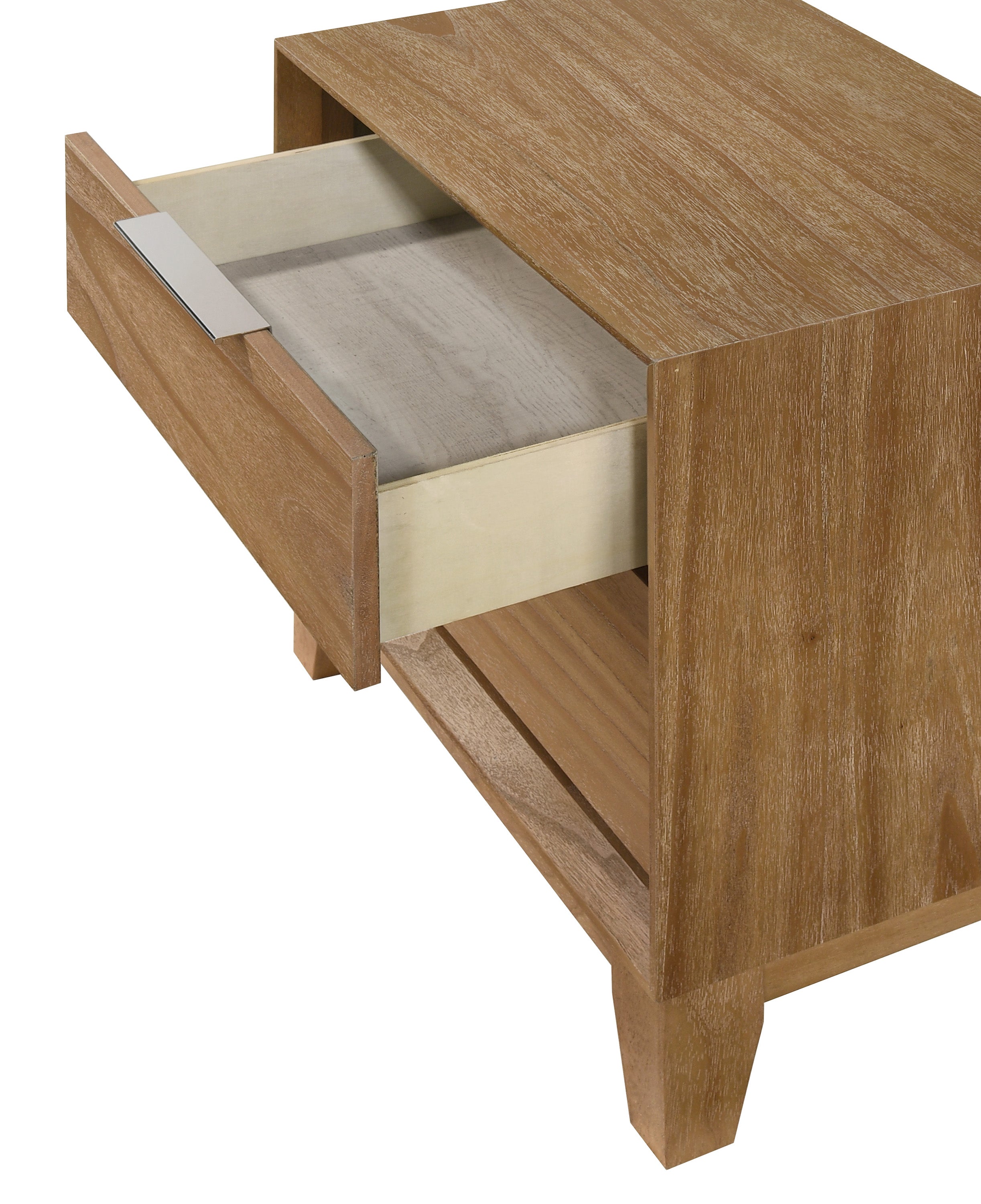 Florian Natural Wood Upholstered Storage Bedroom Set from Crown Mark - Luna Furniture