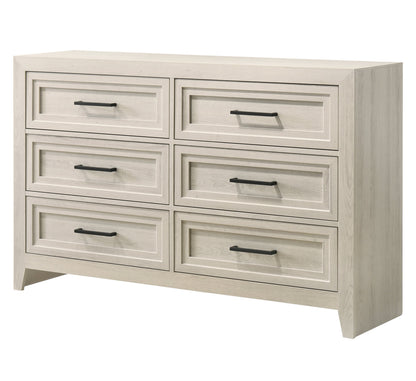 Lorraine Antique White Panel Bedroom Set from Crown Mark - Luna Furniture