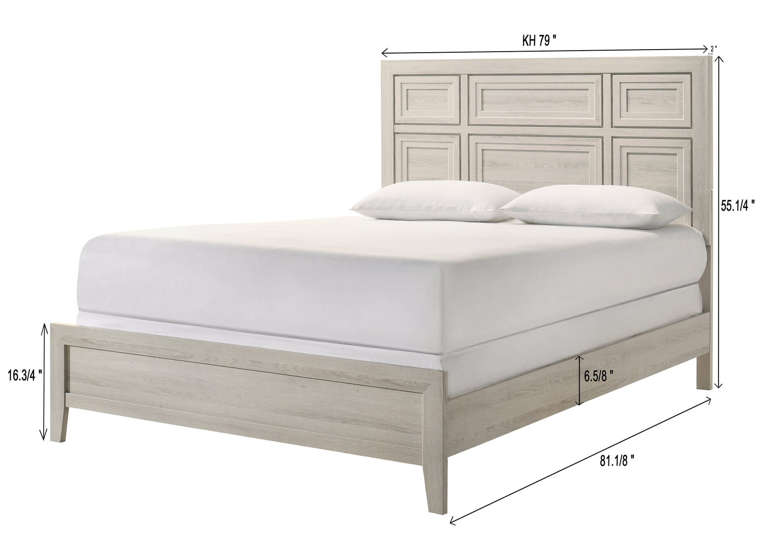 Lorraine Antique White Panel Bedroom Set from Crown Mark - Luna Furniture