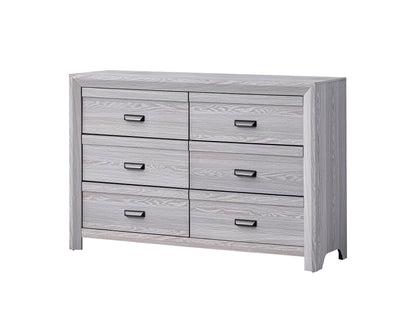 Adelaide Driftwood Upholstered Panel Bedroom Set from Crown Mark - Luna Furniture