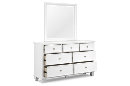 Fortman White Dresser and Mirror -  Ashley - Luna Furniture