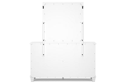 Fortman White Dresser and Mirror -  Ashley - Luna Furniture