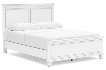 Fortman White Queen Panel Bed -  Ashley - Luna Furniture