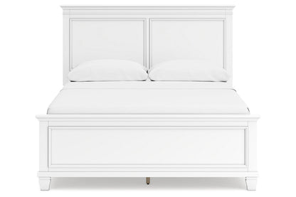 Fortman White Queen Panel Bed -  Ashley - Luna Furniture