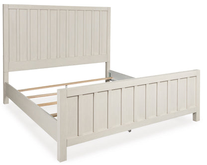 Shaybrock Antique White/Brown Panel Bedroom Set from Ashley - Luna Furniture