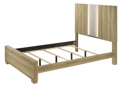 Rangley Driftwood LED Panel Bedroom Set from Crown Mark - Luna Furniture