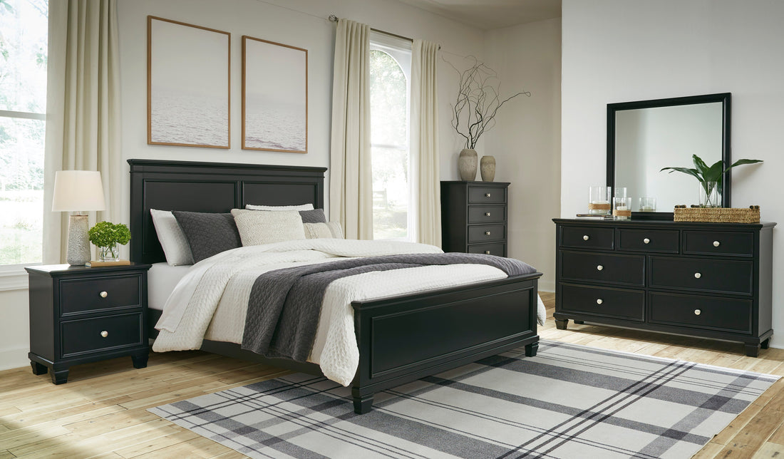 Lanolee Black Panel Bedroom Set from Ashley - Luna Furniture