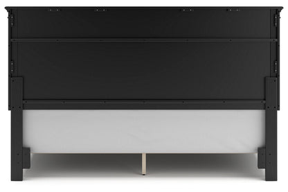 Lanolee Black King Panel Bed -  Ashley - Luna Furniture
