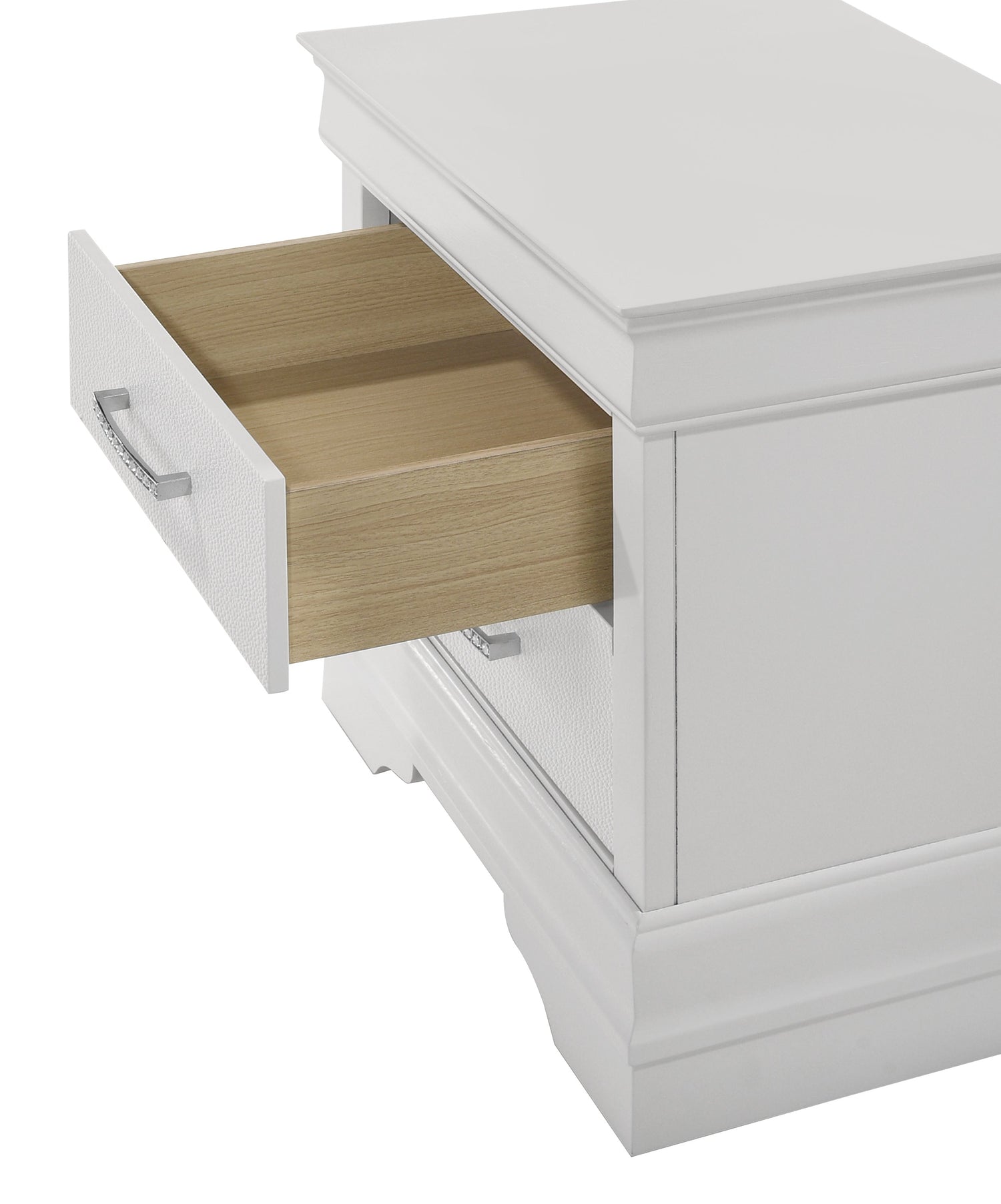Amalia White Upholstered Panel Bedroom Set from Crown Mark - Luna Furniture