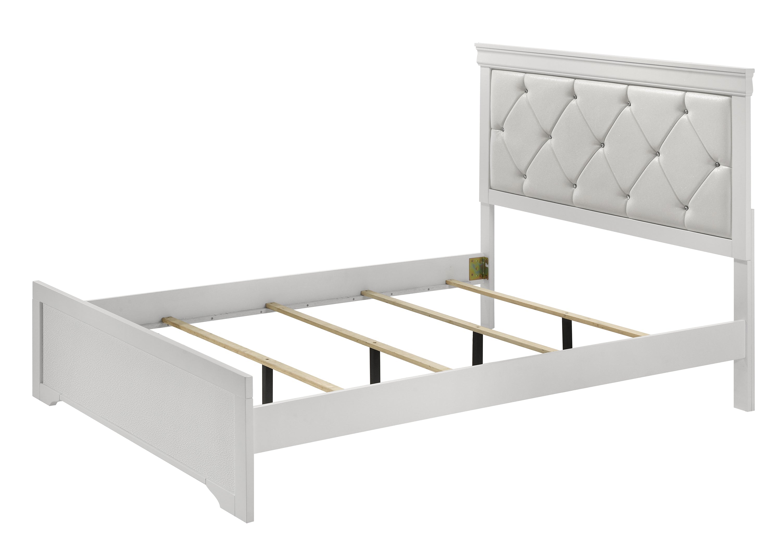 Amalia White Full Panel Bed from Crown Mark - Luna Furniture
