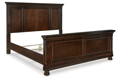 Porter Rustic Brown California King Panel Bed -  Ashley - Luna Furniture