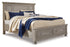 Lettner Light Gray California King Panel Storage bed -  Ashley - Luna Furniture