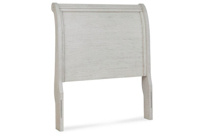 Robbinsdale Antique White Twin Sleigh Headboard from Ashley - Luna Furniture