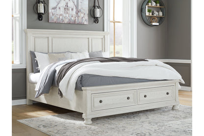Robbinsdale Antique White Panel Storage Bedroom Set from Ashley - Luna Furniture