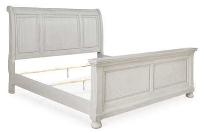 Robbinsdale Antique White Sleigh Bedroom Set from Ashley - Luna Furniture