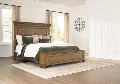 Karallin Medium Brown Storage Panel Bedroom Set
