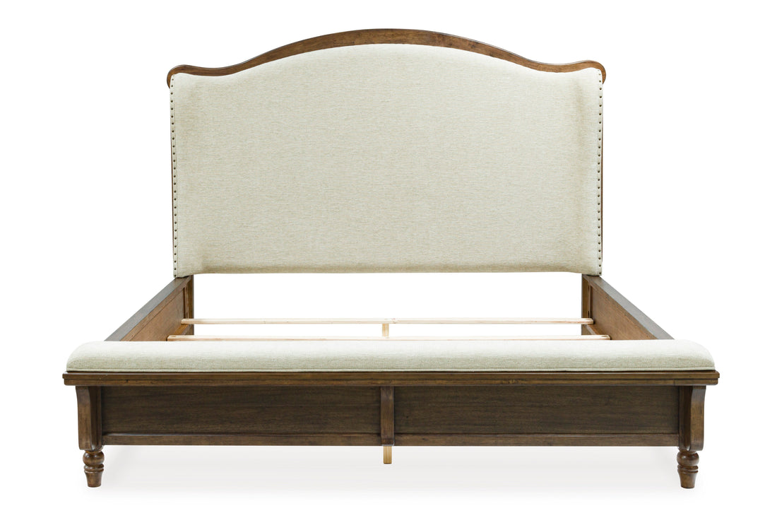 Sturlayne Brown Upholstered Panel Bedroom Set from Ashley - Luna Furniture