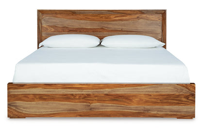 Dressonni Brown Queen Panel Bed -  Ashley - Luna Furniture