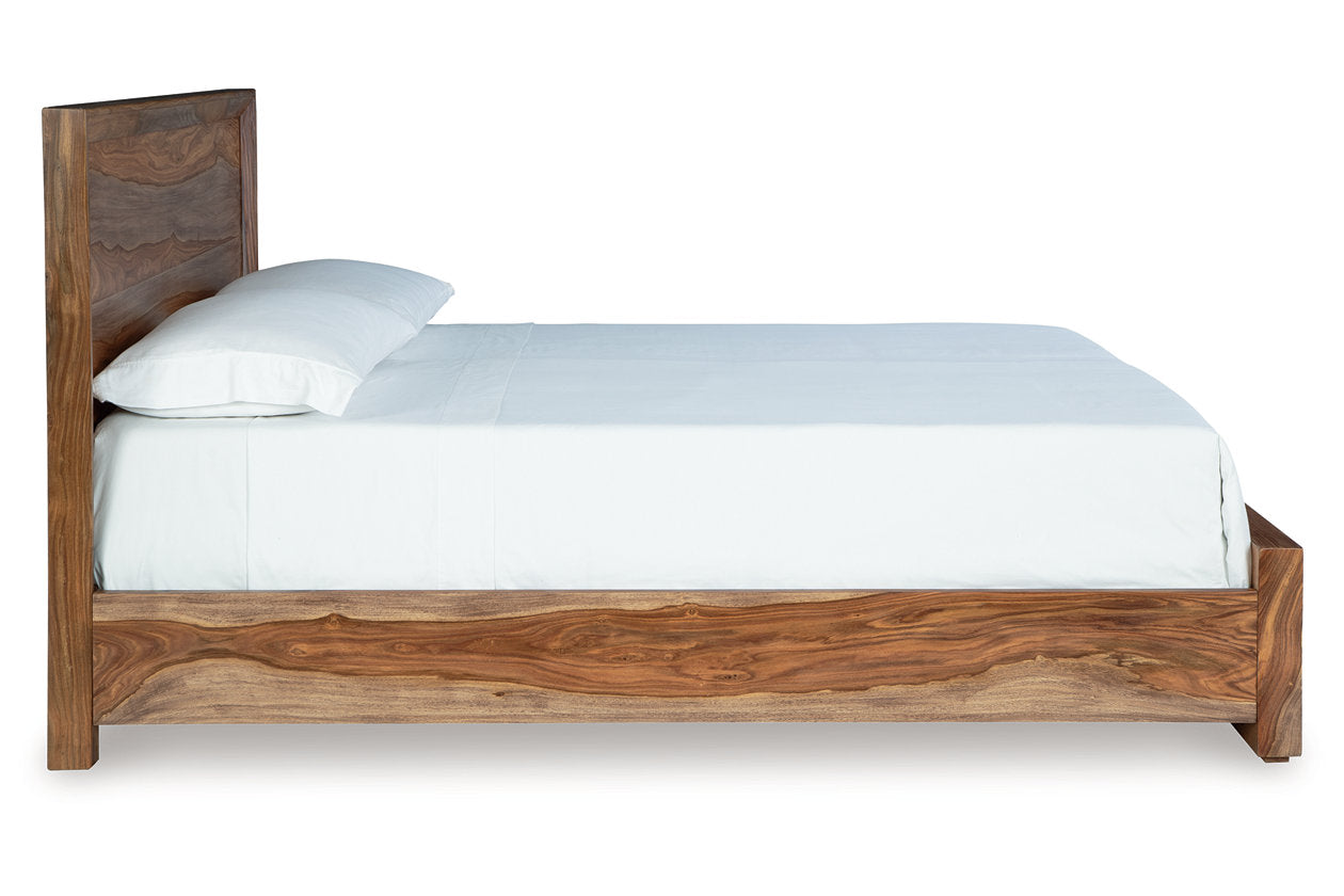 Dressonni Brown King Panel Bed -  Ashley - Luna Furniture