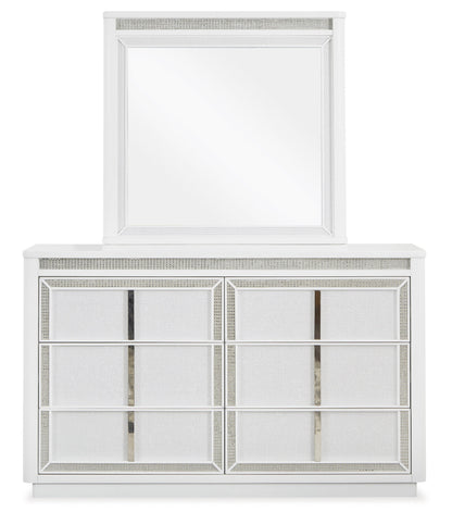 Chalanna White Upholstered Panel Storage Bedroom Set from Ashley - Luna Furniture