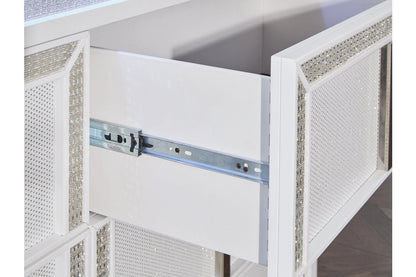 Chalanna White Dresser and Mirror -  Ashley - Luna Furniture