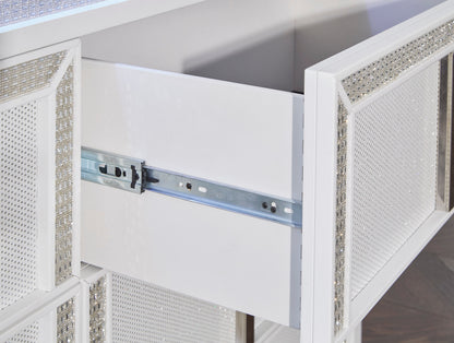 Chalanna White Upholstered Panel Storage Bedroom Set from Ashley - Luna Furniture