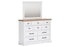 Ashbryn White/Natural Dresser and Mirror -  Ashley - Luna Furniture