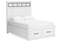 Ashbryn White/Natural Queen Platform Storage Bed -  Ashley - Luna Furniture