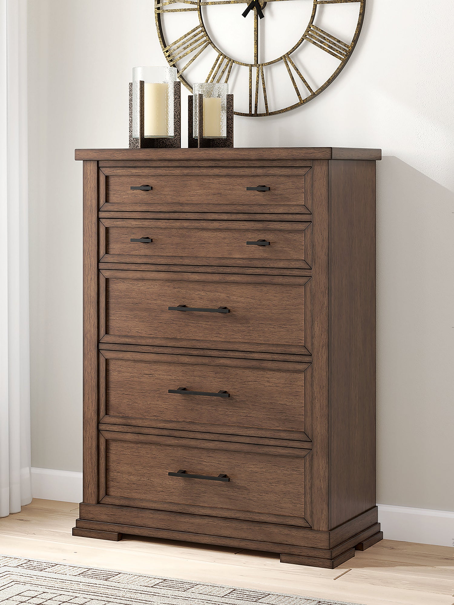 Taffenbrook Medium Brown Chest of Drawers from Ashley - Luna Furniture