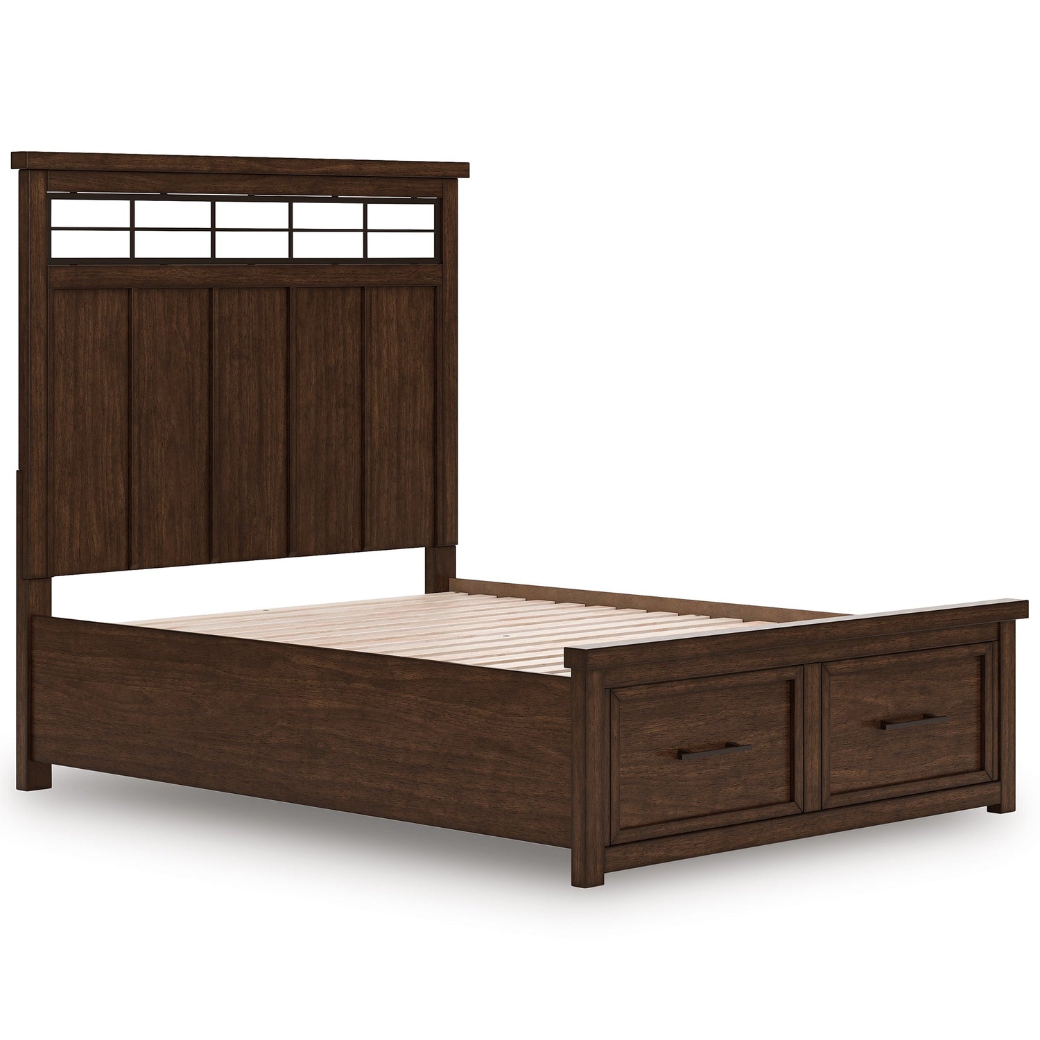 Taffenbrook Medium Brown Queen Panel Bed from Ashley - Luna Furniture