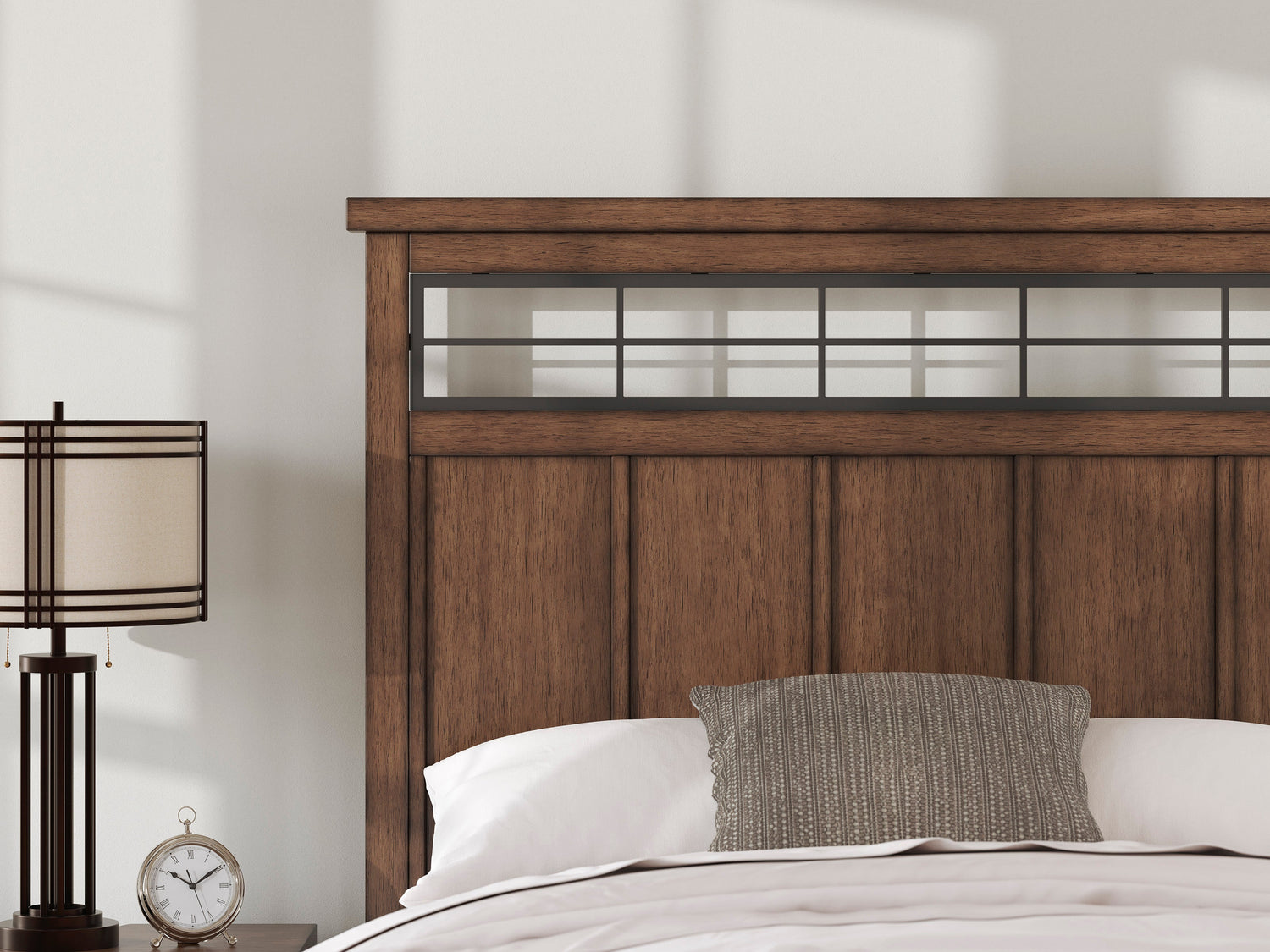 Taffenbrook Medium Brown Queen Panel Bed from Ashley - Luna Furniture