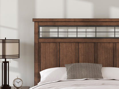Taffenbrook Medium Brown Queen Panel Bed from Ashley - Luna Furniture