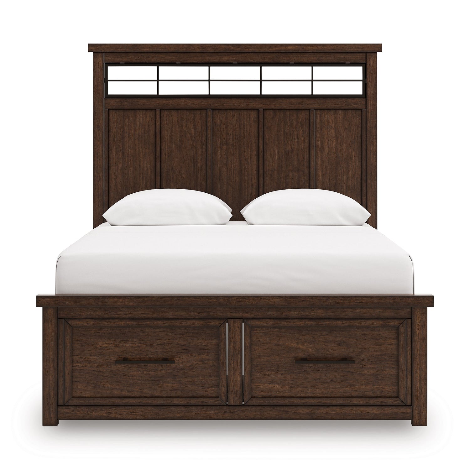 Taffenbrook Medium Brown Queen Panel Bed from Ashley - Luna Furniture