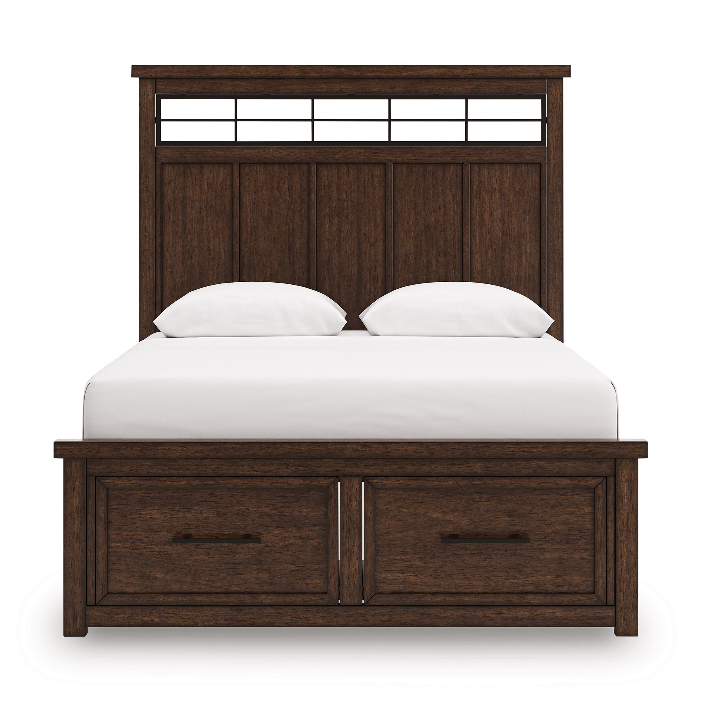 Taffenbrook Medium Brown Queen Panel Bed from Ashley - Luna Furniture