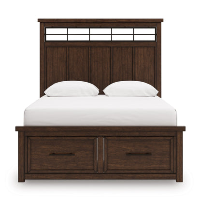 Taffenbrook Medium Brown Queen Panel Bed from Ashley - Luna Furniture