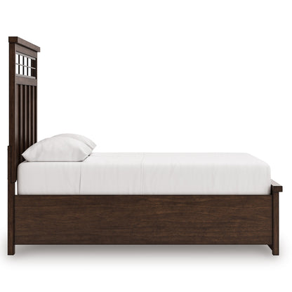 Taffenbrook Medium Brown Queen Panel Bed from Ashley - Luna Furniture