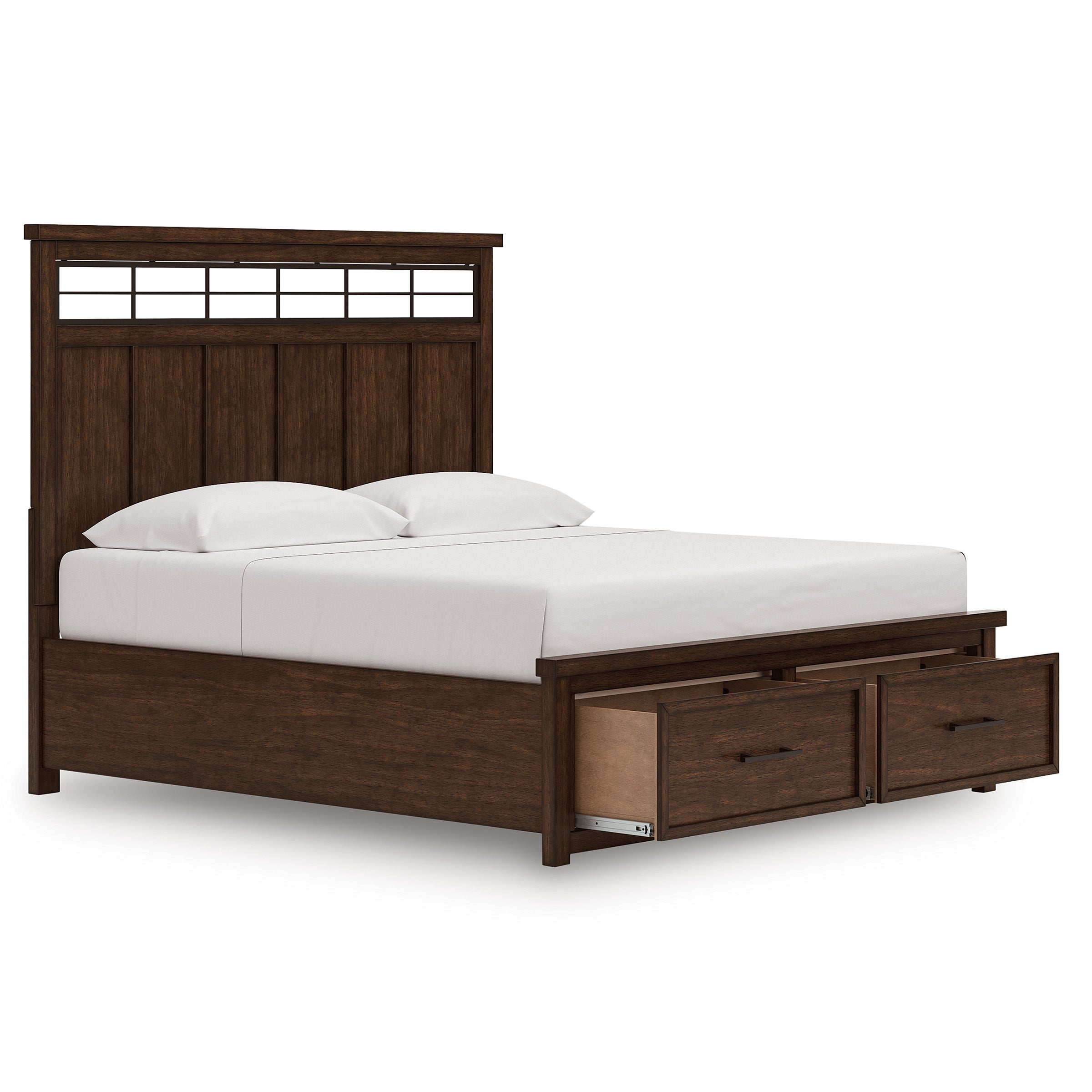 Taffenbrook Medium Brown King Panel Bed from Ashley - Luna Furniture