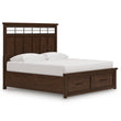 Taffenbrook Medium Brown King Panel Bed from Ashley - Luna Furniture